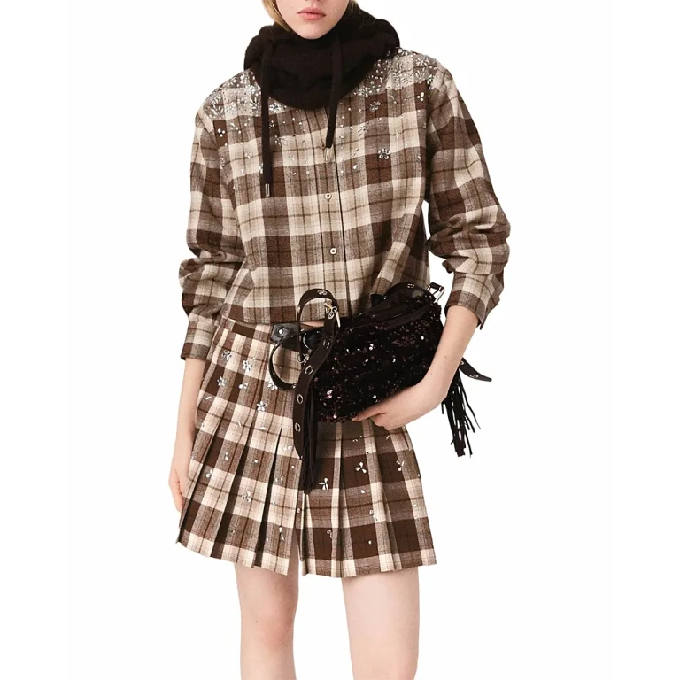 Maje Checked Flannel Shirt