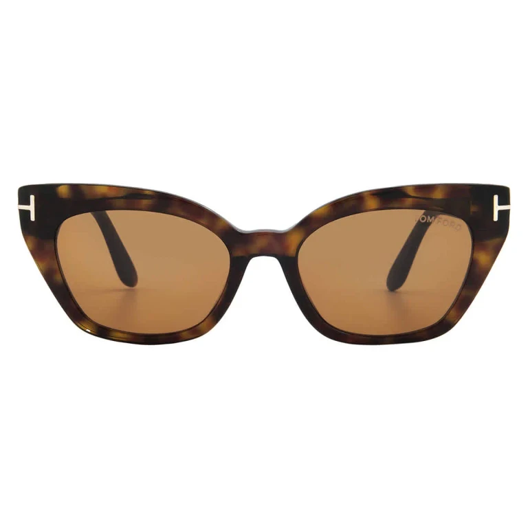 Tom Ford Juliette Brown Cat Eye Unisex Sunglasses FT1031 52E 52