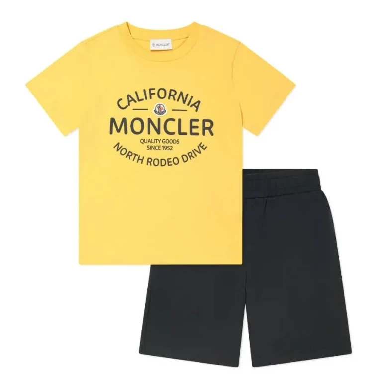 Moncler Kids Logo-Print Shorts Set