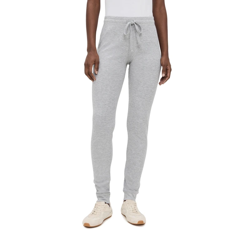 Éterne Chloe Drawstring Thermal Pants Heather Grey M