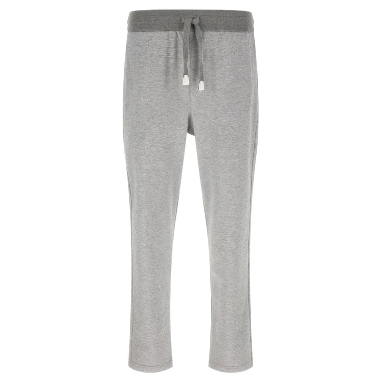 Gray Cotton Joggers (workout Pants) - Men