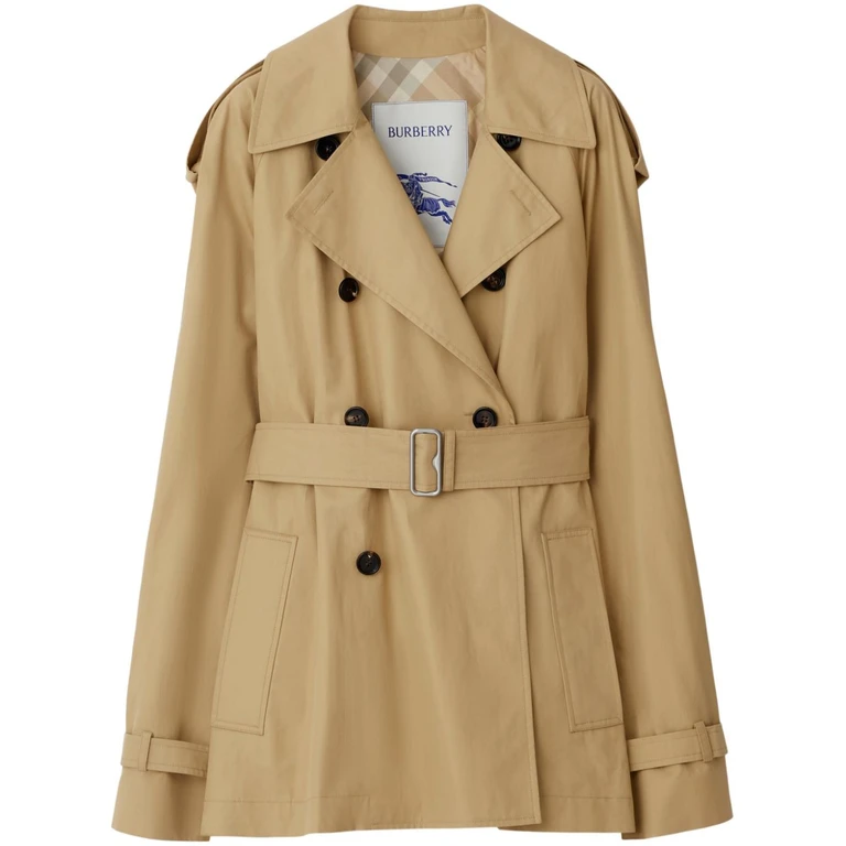 Burberry Coats Beige Cotton - Women