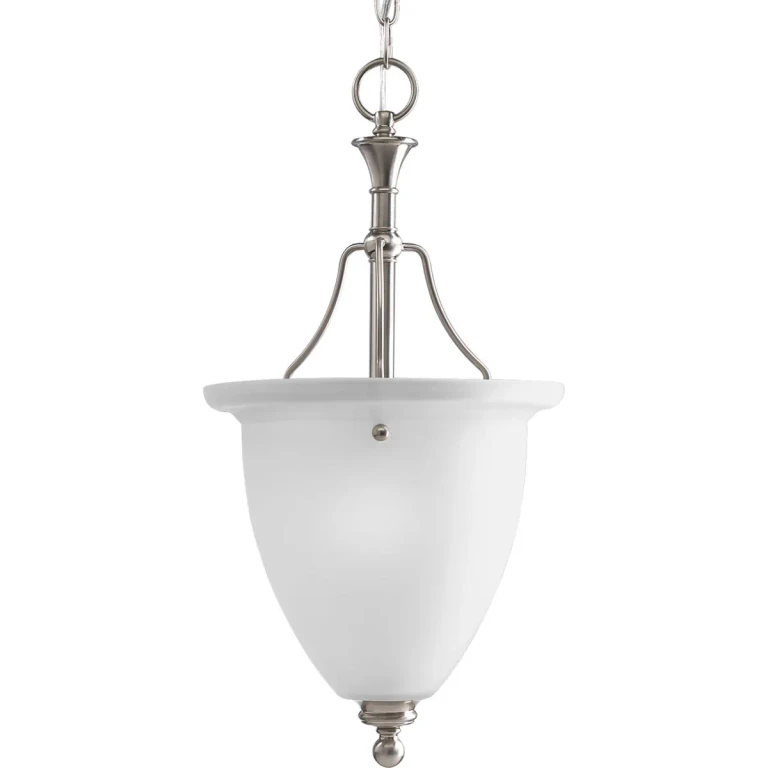 Brushed Nickel One Light Pendant from the Madison Collection