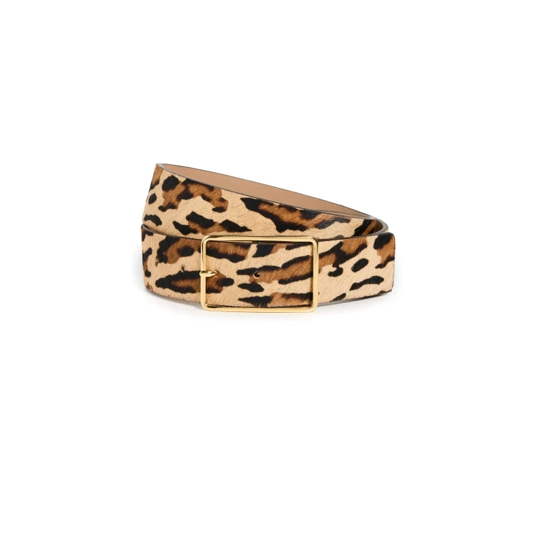 B-Low The Belt Milla Calf Hair Belt Leopard Gold S