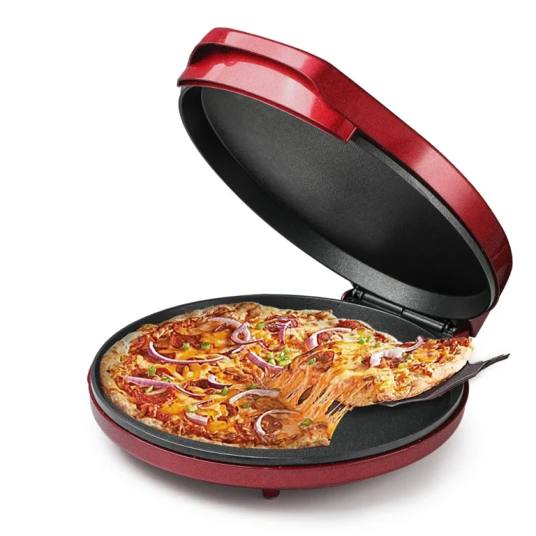 Commercial Chef 12.9" Non Stick Aluminum Pizza Pan - Red