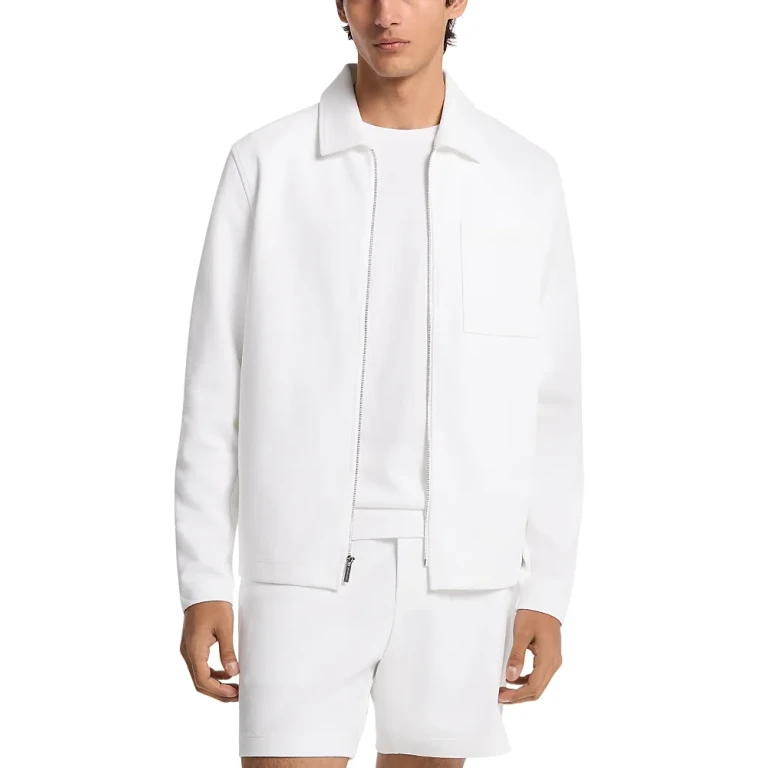 Michael Kors Textured Double Knit Shirt Jacket
