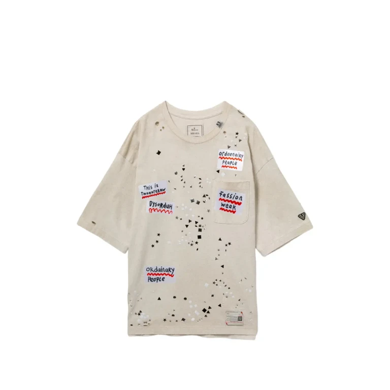 Maison Mihara Yasuhiro Embellished-sticker T-shirt