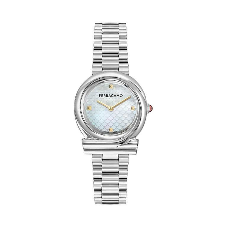 Ferragamo Gancini Twisted Bracelet Watch, 32mm