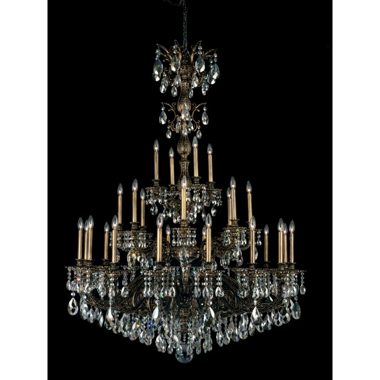 Milano 28-Light Chandelier in Etruscan Gold