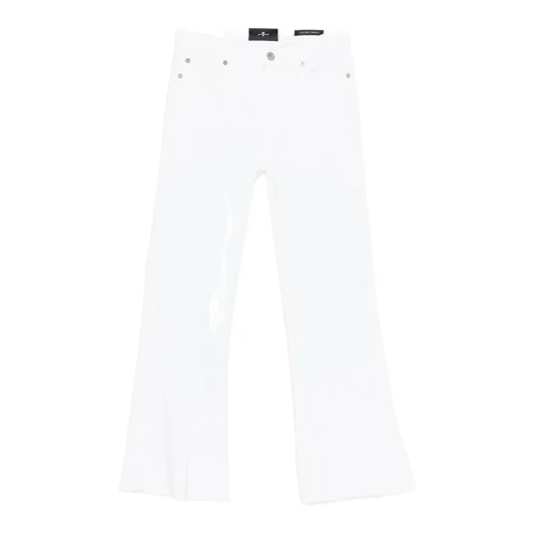 7 For All Mankind Jean Droit - Blanc
