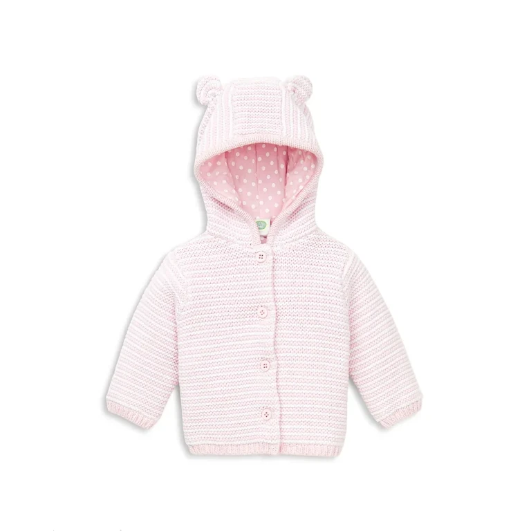 Little Me Unisex Striped Hooded Cardigan - Baby