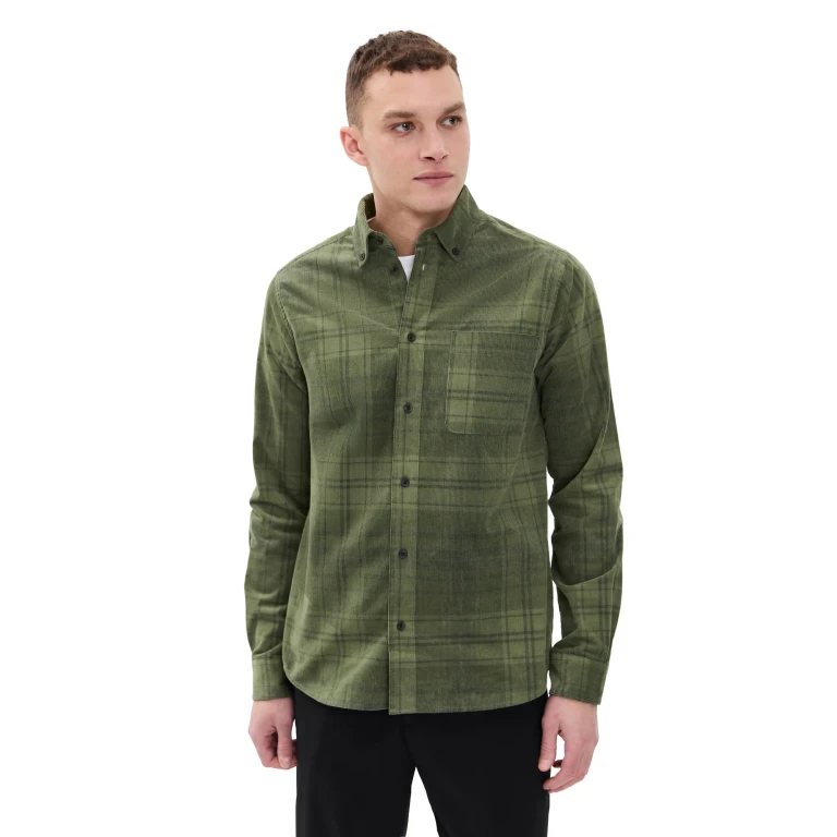 Les Deux Kash Check Corduroy Shirt Duffel Bag XXL