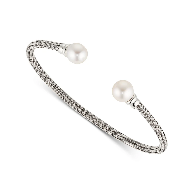 Nadri Cultured Freshwater Pearl Flex Cuff Bracelet