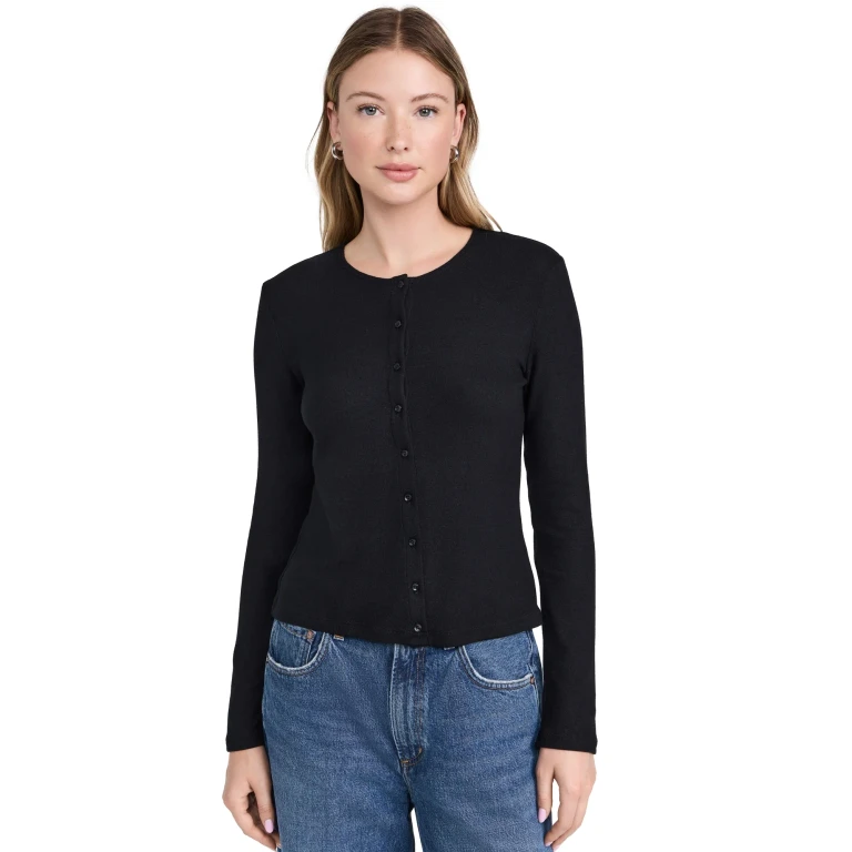 Leset Lauren Classic Cardigan Black M