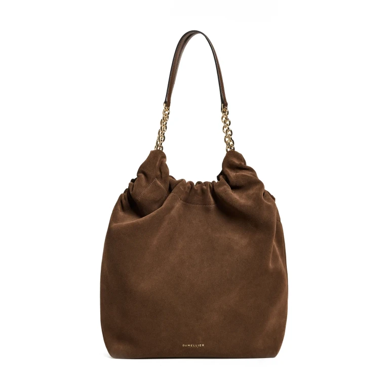 DeMellier Miami Bag Mocha Suede And Mocha Smooth One Size