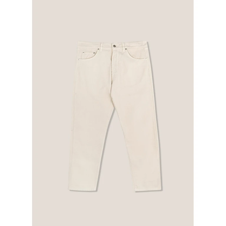 Doppiaa Aacero Cotton Corduroy Trousers Beige - Men
