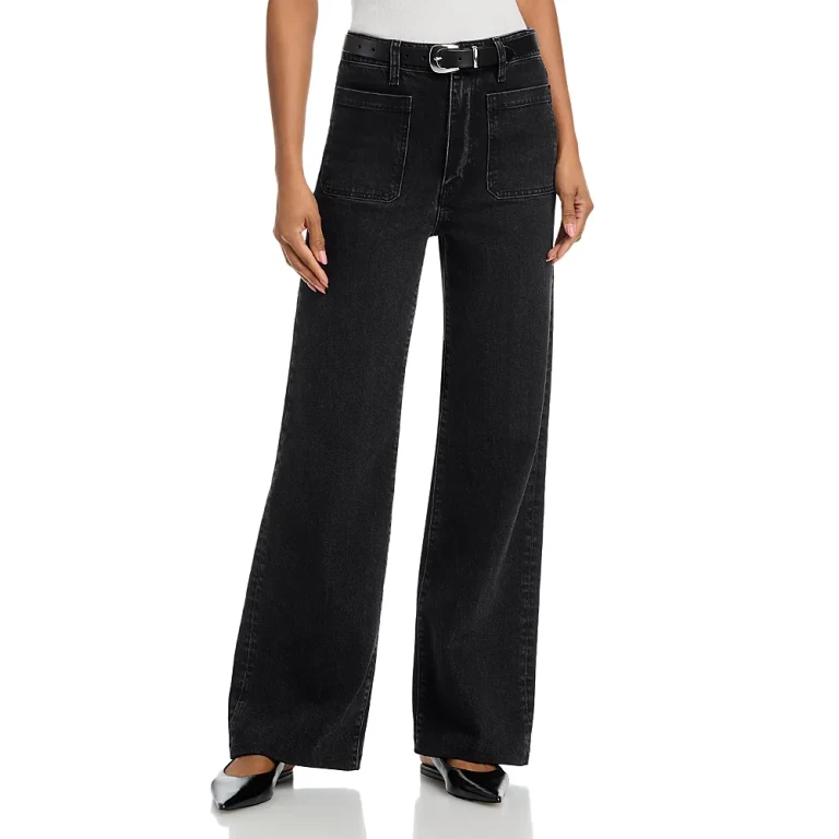 Frame The Refined High Rise Palazzo Jeans in Vector