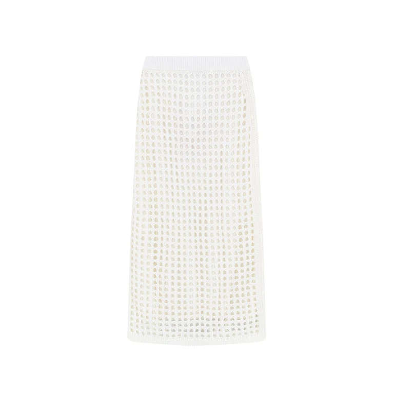 Max Mara Skirts White Cotone - Women