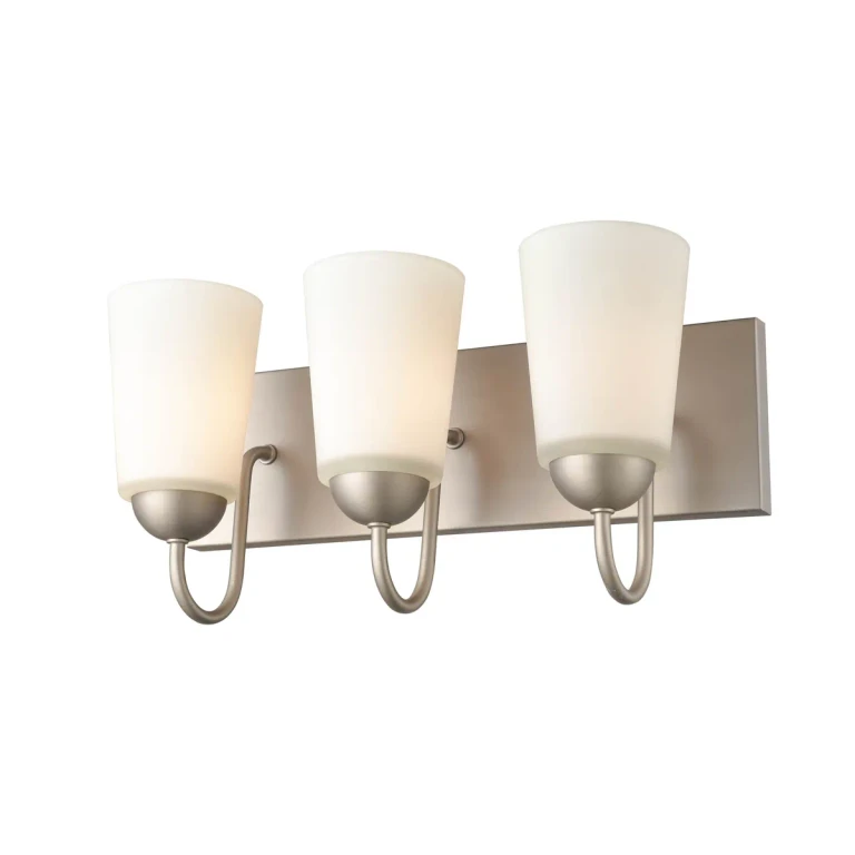 Millennium 3-Light Bathroom Vanity Light in Satin Nickel