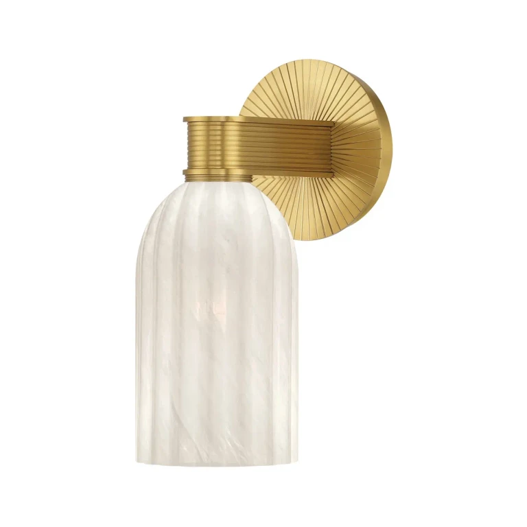 Luxe Gold Wall Sconce from the Lotus Collection