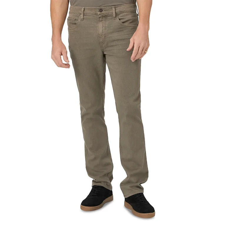Paige Federal Slim Straight Jeans in Vintage Weathered Mushroom