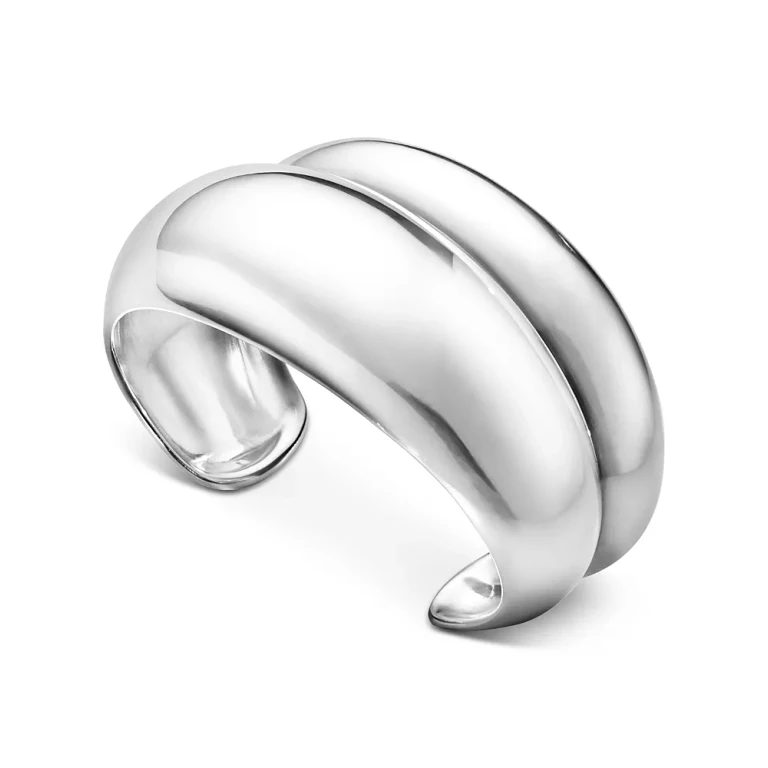 Georg Jensen Sterling Silver Curve Bangle Bracelet