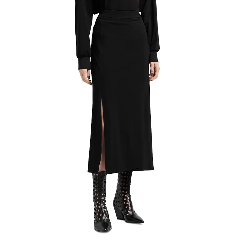 Emporio Armani Side Slit Midi Skirt