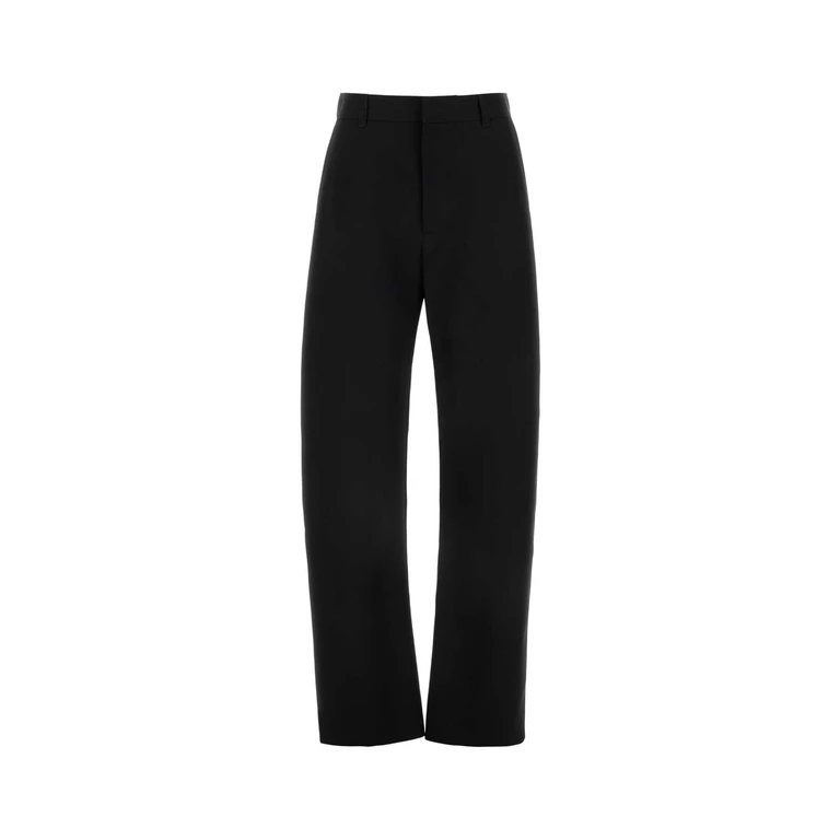 Bottega Veneta Black Twill Pant Exterior: Wool Pantaloni - Women