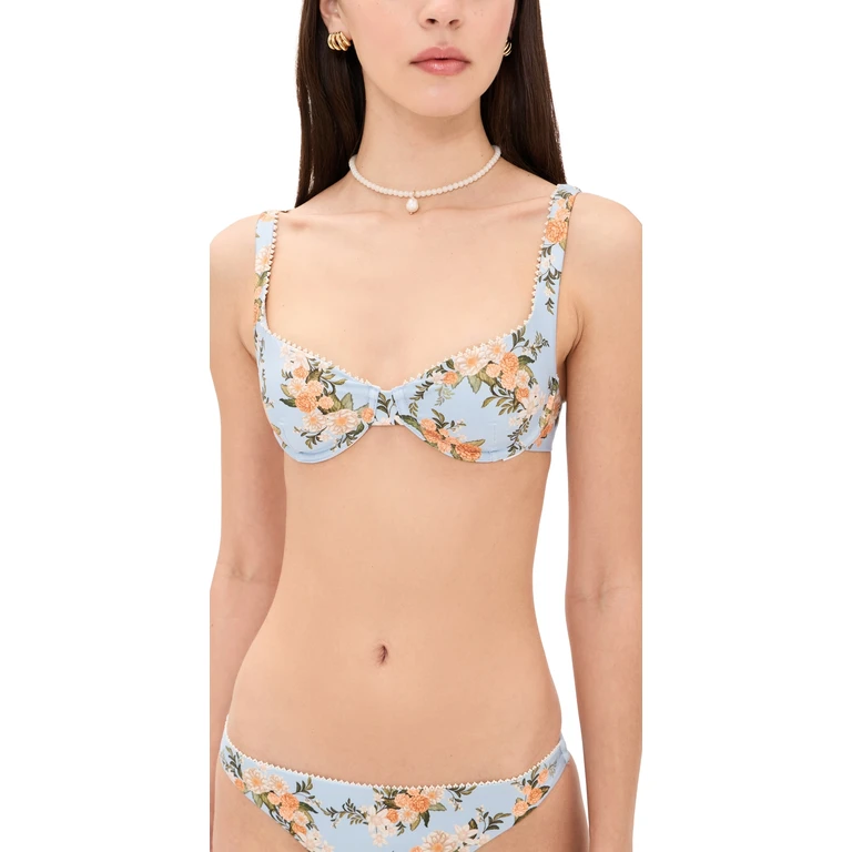 Agua by Agua Bendita Hacienda Valle Bikini Top Multicolor XS
