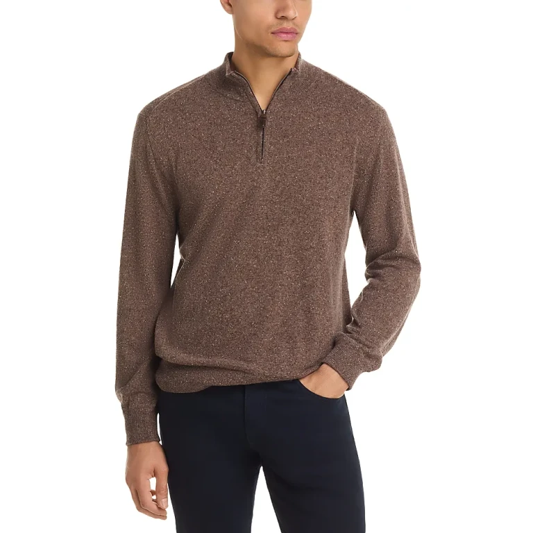 Canali Donegal Quarter Zip Sweater