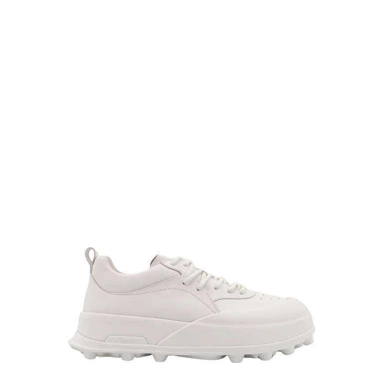 Jil Sander Sneakers White Pelle - Men