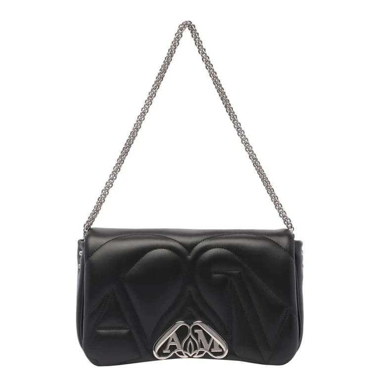 Alexander McQueen Pink Leather Small Seal Shoulder Bag