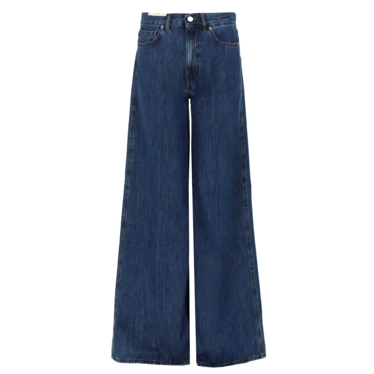 Palazzo Cotton Denim Jeans (C1VPCNZ0CA5640ML38)