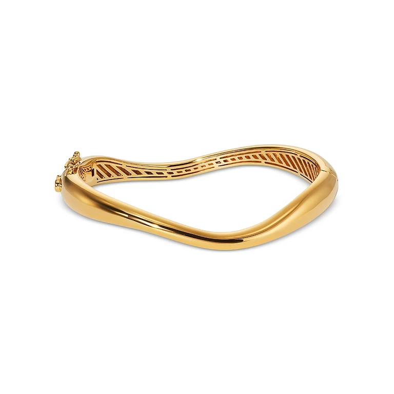 Nadri Alma Wavy Bangle Bracelet