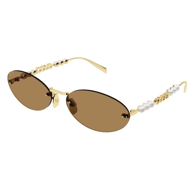 Gucci Brown Oval Ladies Sunglasses GG1922S 003 62