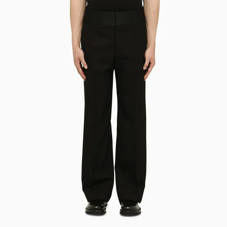 Valentino Garavani Regular Black Wool Trousers