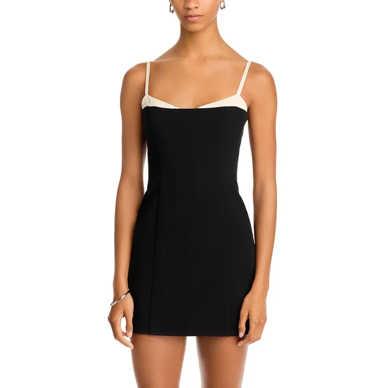 French Connection Azra Contrast Trim Mini Dress