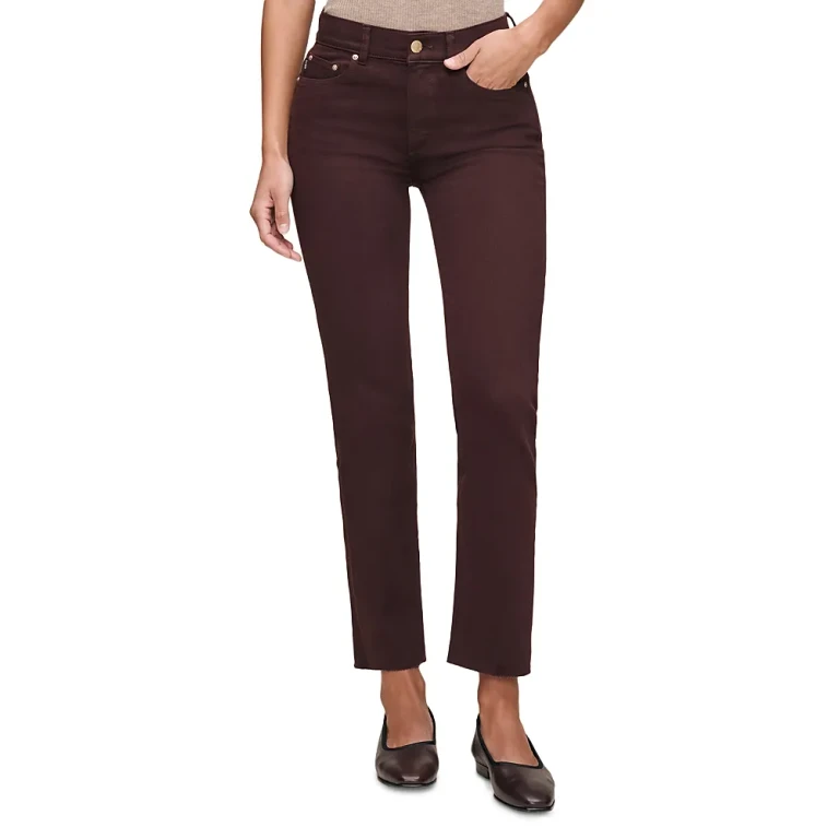 DL1961 Mara Straight Mid Rise Instasculpt Ankle Jeans in Fig