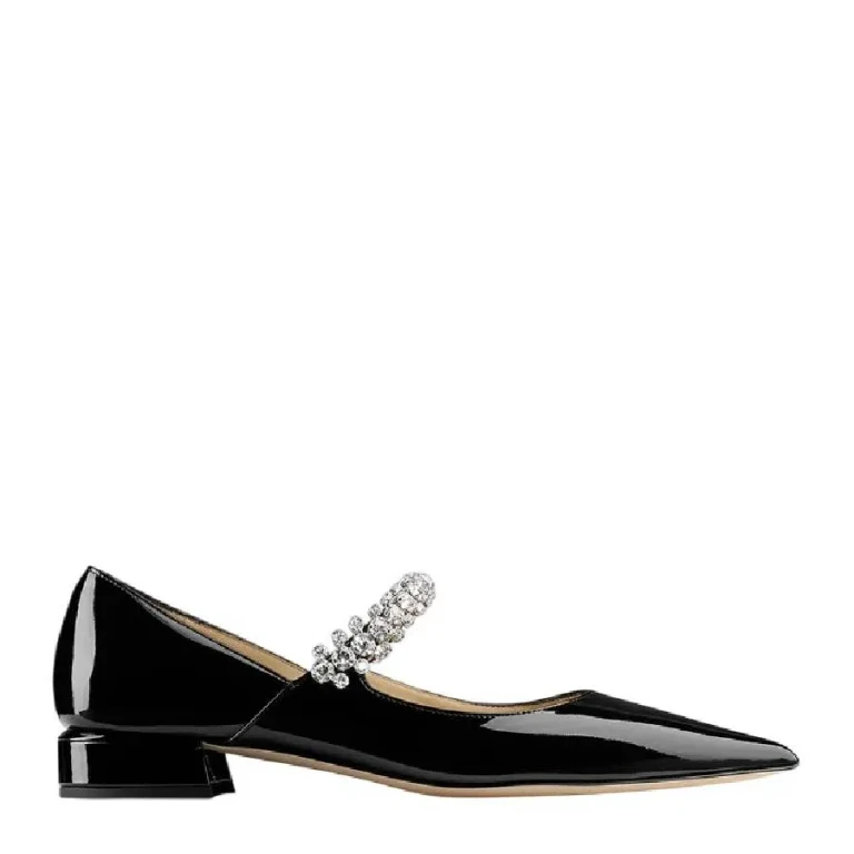 Jimmy Choo Adjustable Strap Bing Flat Pumps, Brand Size 36 (US Size 6)