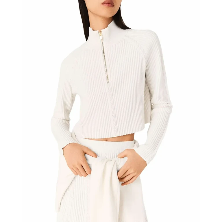 Maje Knit Half Zip Top