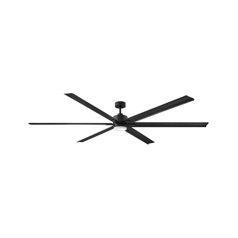 LED 99" Indoor Ceiling Fan in Matte Black