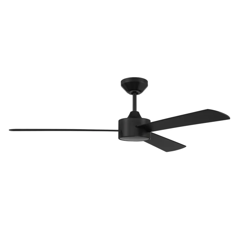 Flat Black 52" Ceiling Fan from the Provision Collection