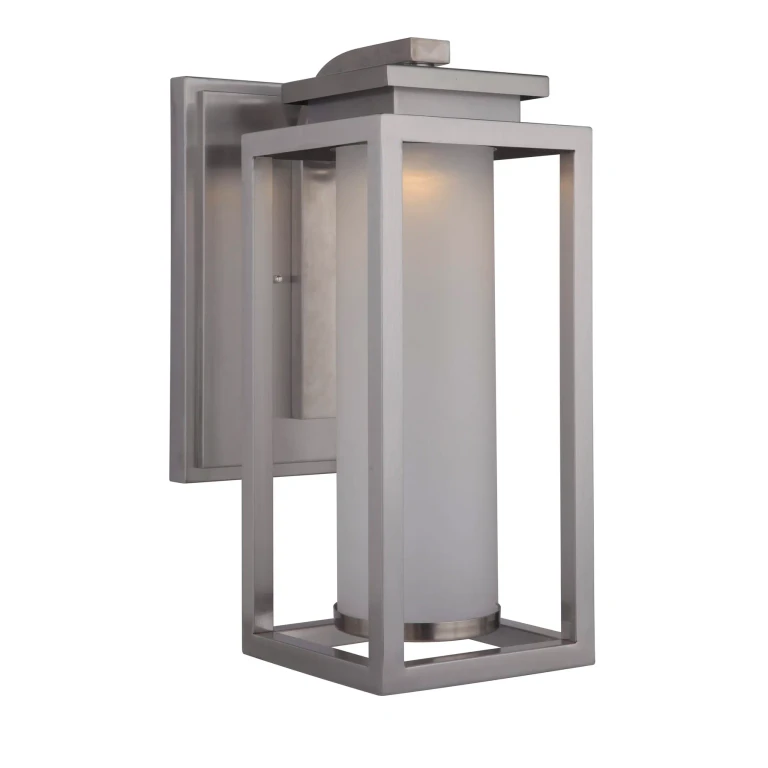 Stainless Steel LED Wall Lantern from the Vailridge Collection