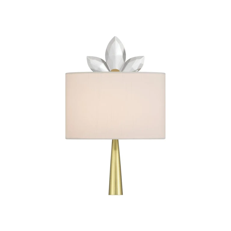 Clear Brass Wall Sconce from the Trillium Collection