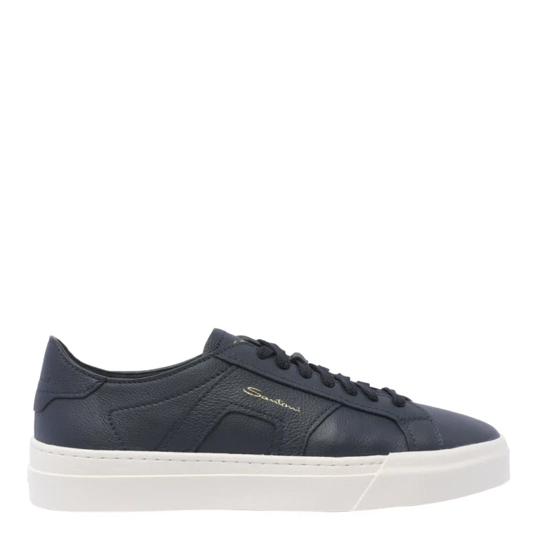 Sneakers Santoni in pelle martellata