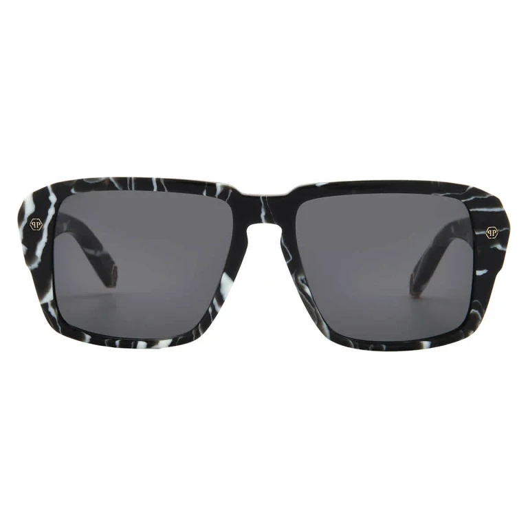 Philipp Plein Smoke Square Ladies Sunglasses SPP081 0Z21 55