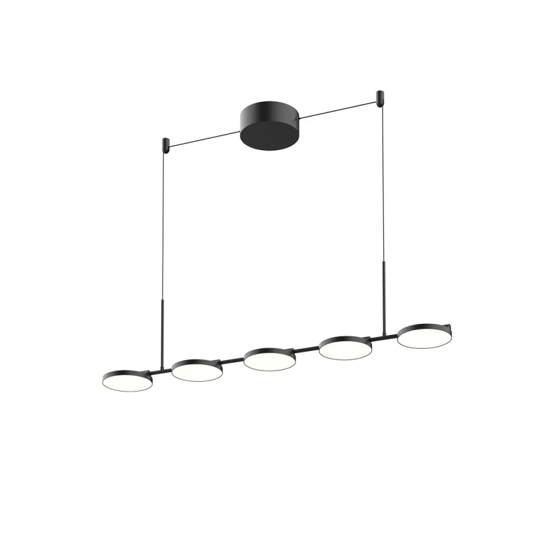 Black LED Linear Pendant from the Novel Collection