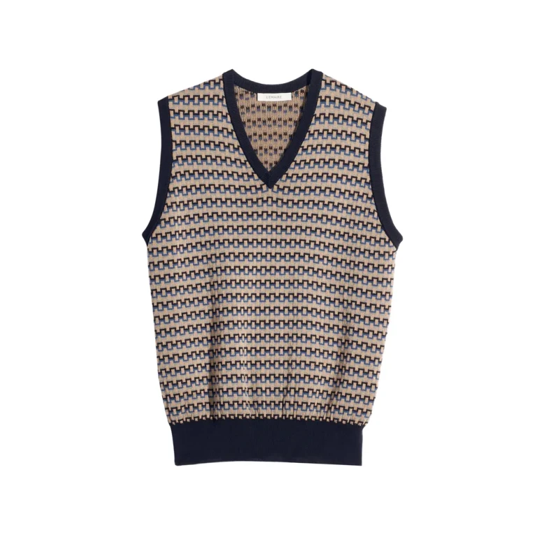 Gilet à motif col en V Lemaire