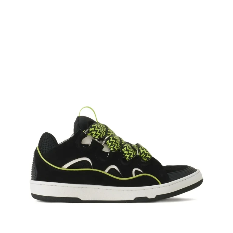 Lanvin Curb Metallic-detail Sneakers