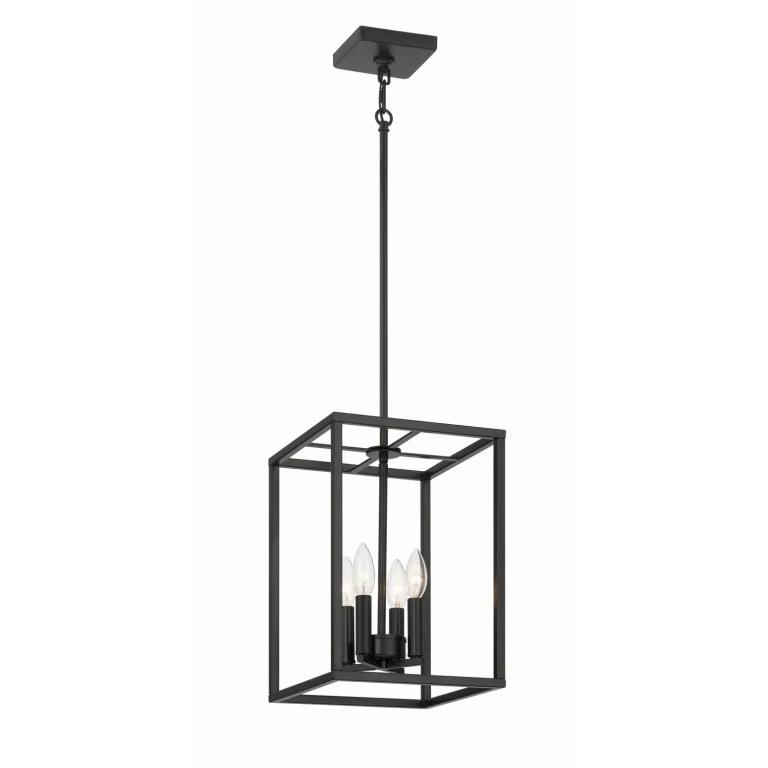 Flat Black Foyer Pendant from the Signature Foyer Collection